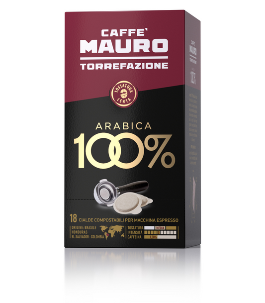 CAFFE' MAURO CIALDE COMPOSTABILI 100% ARABICA 18 CIALDE