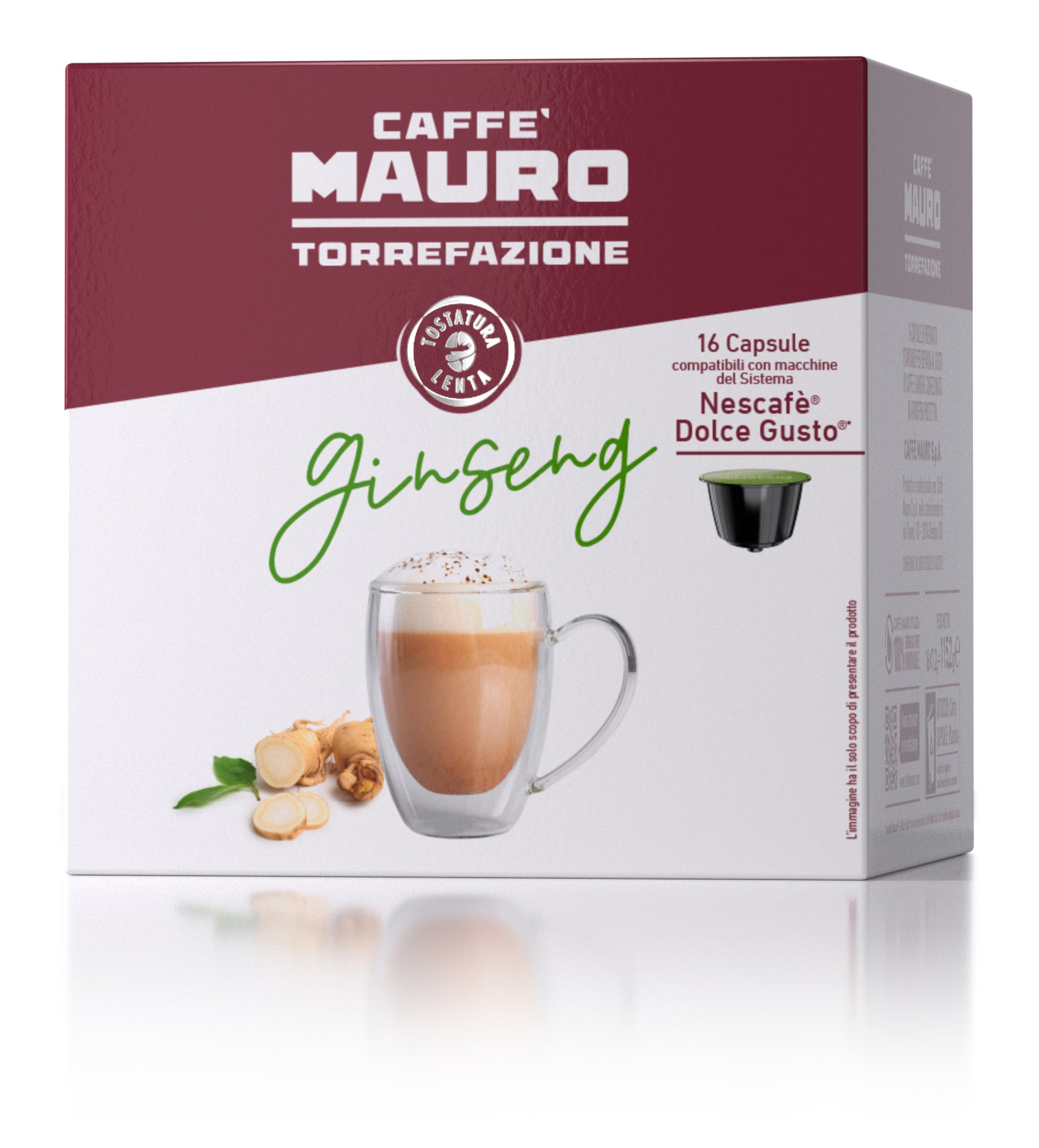 CAFFE' MAURO COMPATIBILI DOLCE GUSTO GINSENG 16 CAPSULE – Shop Caffè Mauro