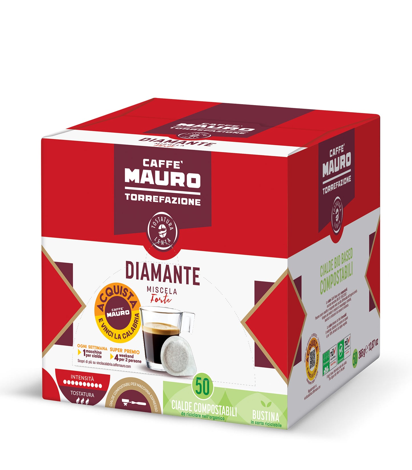 DIAMANTE - FORTE CAFFE' MAURO CIALDE COMPOSTABILI 50 CIALDE