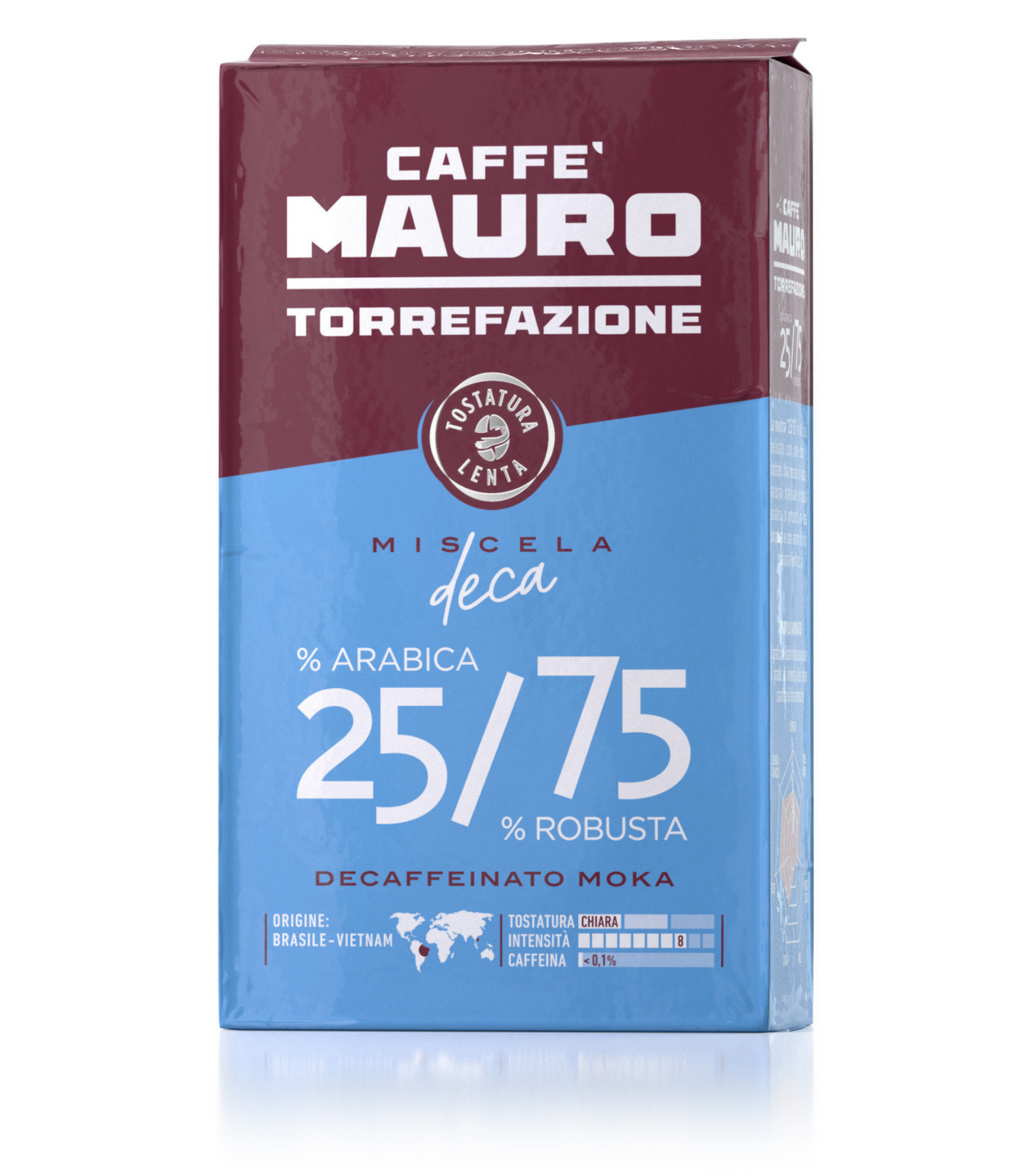 CAFFE' MAURO MACINATO DECA 25% ARABICA- 75% ROBUSTA 250g