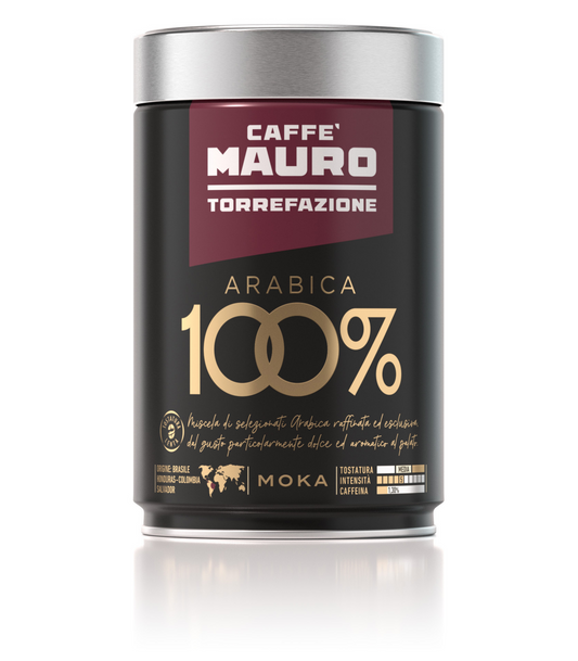 CAFFE' MAURO MACINATO 100% ARABICA 250g LATTINA