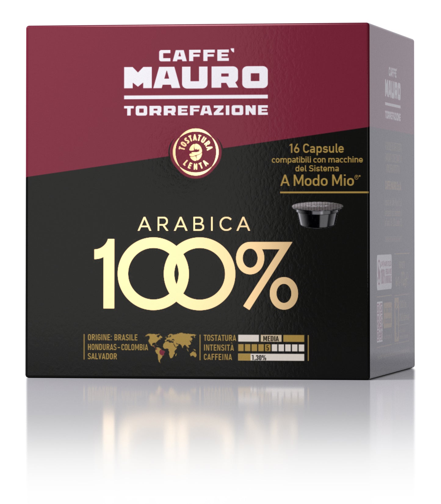 CAFFE' MAURO COMPATIBILI A MODO MIO* 100% ARABICA 16 CAPSULE