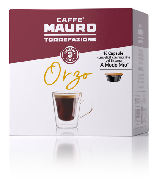CAFFE' MAURO COMPATIBILI A MODO MIO ORZO 16 CAPSULE