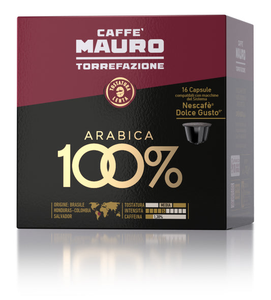 CAFFE' MAURO COMPATIBILI DOLCE GUSTO 100% ARABICA 16 CAPSULE